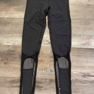 Terez Black Mesh Panel Leggings like new size S